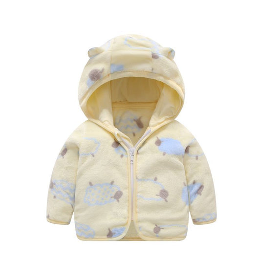 Chaqueta Acolchada de Polar Coral con Capucha para Niños - Image 26