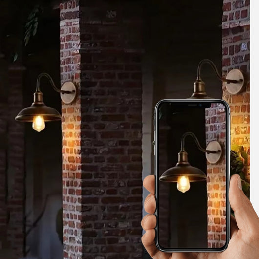 Lámpara de Pared Estilo Retro para Patios y Jardines - Image 21