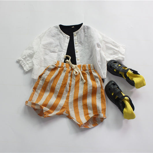 Pantalones Capri Rayados Holgados para Niñas - Image 4