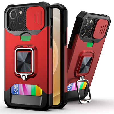 Funda Protectora con Soporte Magnético y Anillo para Tarjeta - Image 4