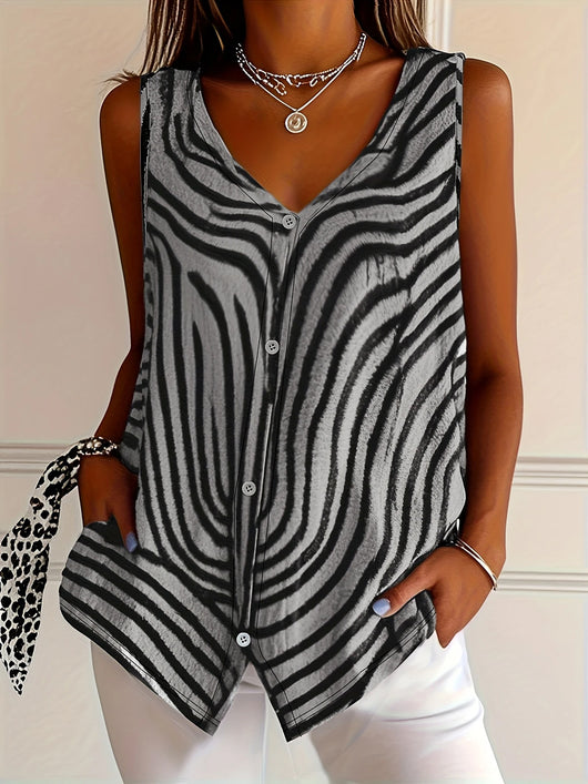 Chaleco Cardigan Estampado para Mujer - Colección Primavera Verano - Image 11