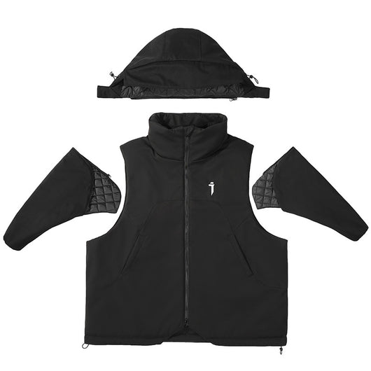 Chaleco Acolchado de Algodón con Mangas Desmontables para Hombre - Image 3