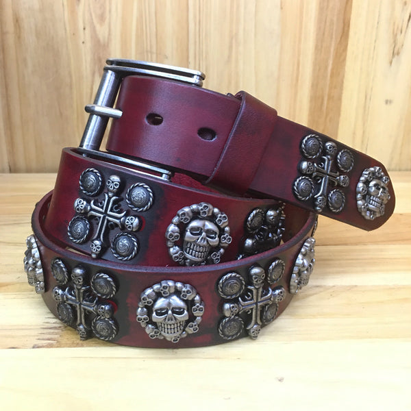 Cinturón de Herramientas Estilo Punk con Calavera