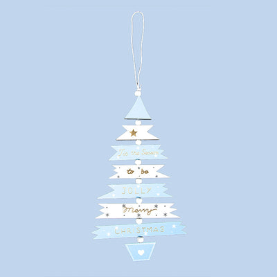 Adorno Colgante Árbol de Navidad Pintado Multicolor