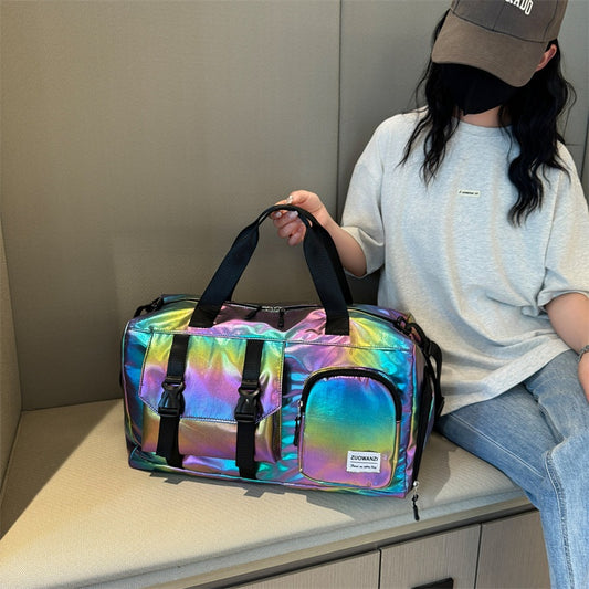 Bolsa de Yoga y Fitness Perlada Multicolor con Compartimento Seco-Húmedo - Image 2
