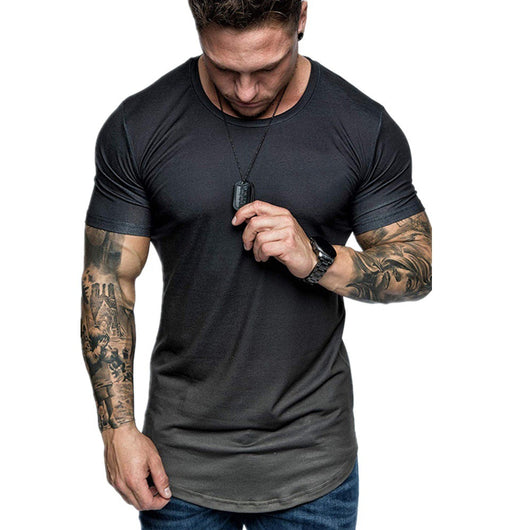 Playera Degradado Cuello Redondo Manga Corta para Hombre - Image 8