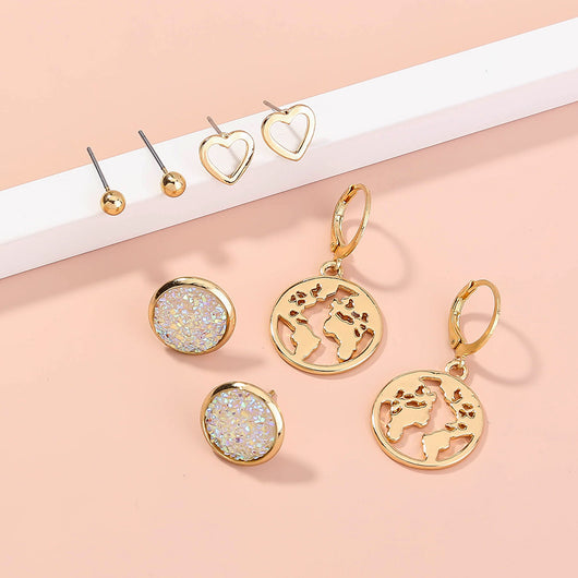 Aretes de Resina con Corazones de Amor - Image 3