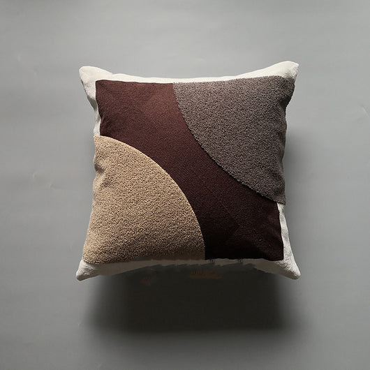 Funda de Cojín Estilo Madera Vintage Japonés con Borlas y Tejido Acogedor - Image 2