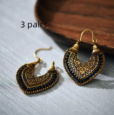 Aretes Tejidos en Forma de Corazón - Image 9