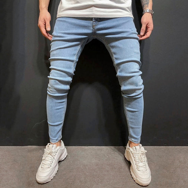 Pantalones Vaqueros Azules para Hombre - Estilo Moderno