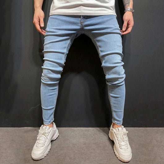 Pantalones Vaqueros Azules para Hombre - Estilo Moderno - Image 2