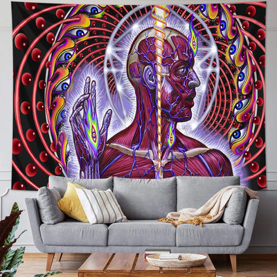 Tapiz Decorativo de Fórmulas Matemáticas y Ojos Fantasy