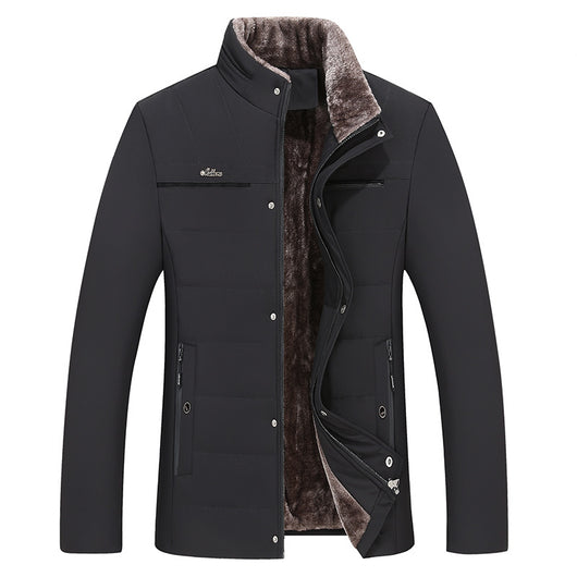 Abrigo Acolchado de Algodón para Papá - Chaqueta Cálida Otoño Invierno - Image 2