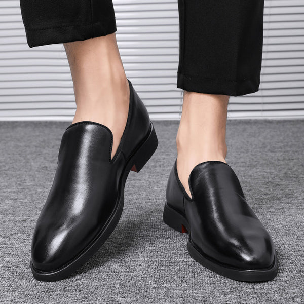 Zapatos de Cuero Puntiagudos Estilo Británico Clásico
