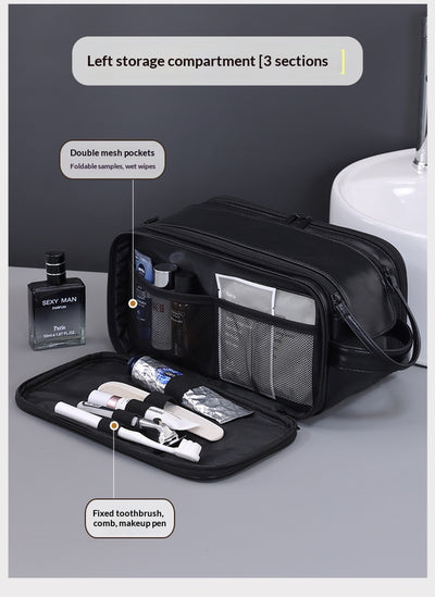 Neceser de Viaje Hombre con 3 Compartimentos - Organizador de Aseo Multifuncional - Image 22