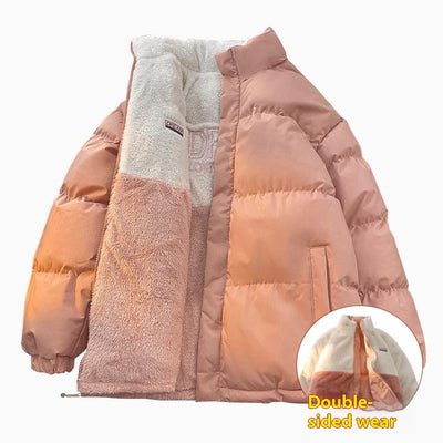 Abrigo Reversible de Algodón Grueso para Invierno - Image 5