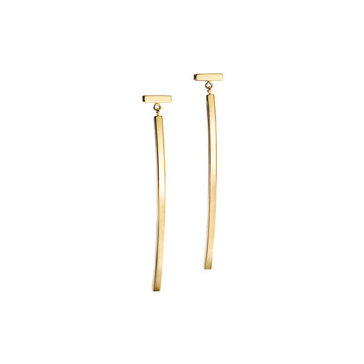 Aretes Geométricos Coreanos Largos para Mujer - Image 4