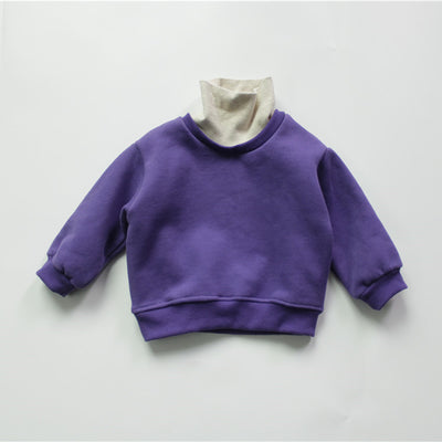 Suéter Polar Infantil Cuello Alto Doble Capa Abrigo Térmico - Image 11