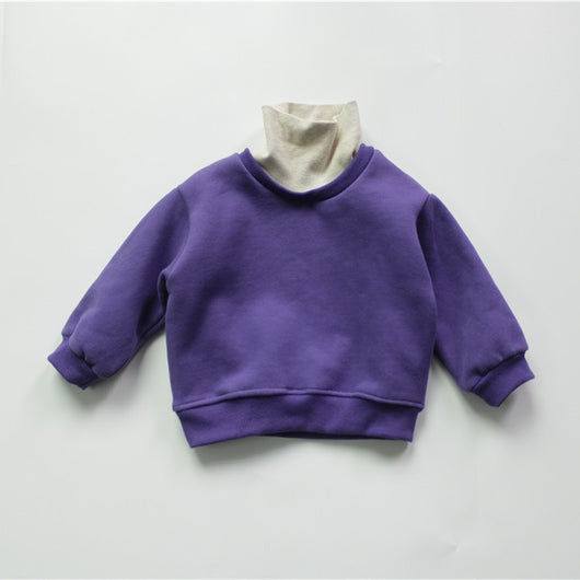 Suéter Polar Infantil Cuello Alto Doble Capa Abrigo Térmico - Image 11