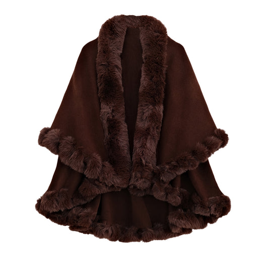 Capa y Chal de Doble Capa con Cuello de Conejo para Otoño e Invierno - Image 6