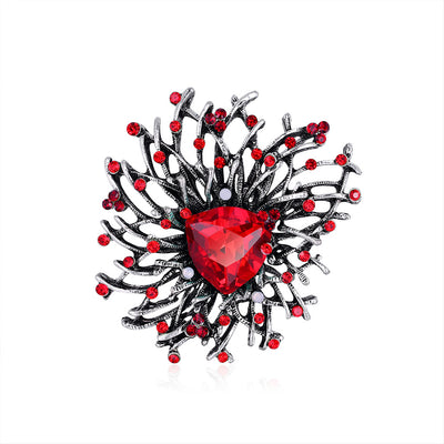 Broche de Plata Antigua con Diamantes - Diseño Elegante y Sofisticado - Image 5
