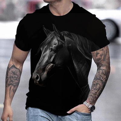 Camiseta Manga Corta con Impresión 3D para Hombre - Image 3