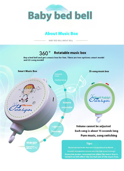 Móvil Musical para Cuna con Peluche Giratorio y Campanas - Image 8