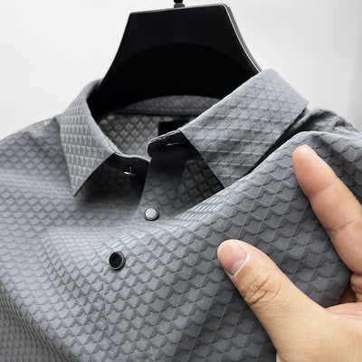 Polo Manga Corta Ice Silk Waffle para Hombre - Image 4