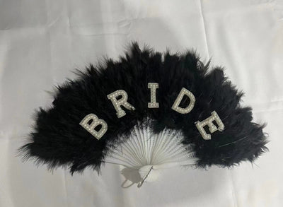 Abanico de Plumas Blanco Perla para Novia - Image 4