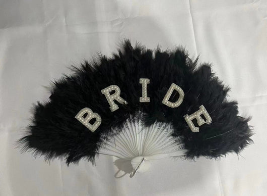 Abanico de Plumas Blanco Perla para Novia - Image 4