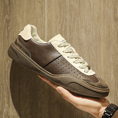 Zapatos Casuales de Cuero Genuino con Plataforma y Detalles en Contraste - Image 6