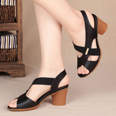 Zapatos de Boca de Pez con Suela Antideslizante y Tacón Reforzado - Image 11