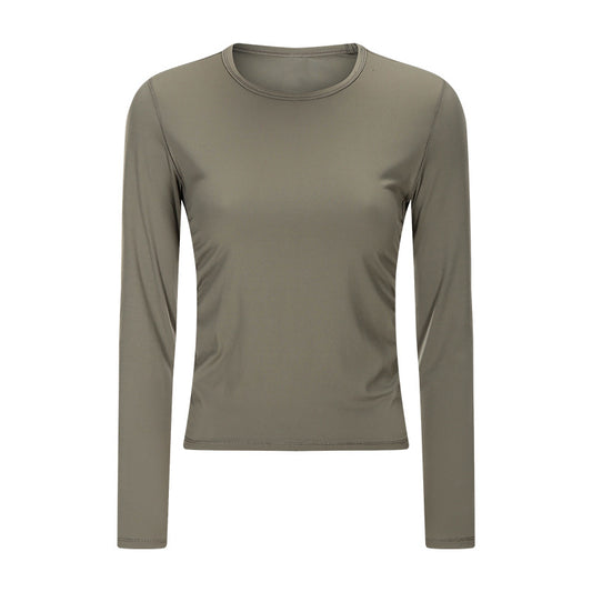 Playera Deportiva Mujer Cuello Redondo con Tecnología Stretch - Image 2
