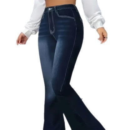 Jeans Bootcut Cintura Alta Slim Fit Estilo Americano - Image 4