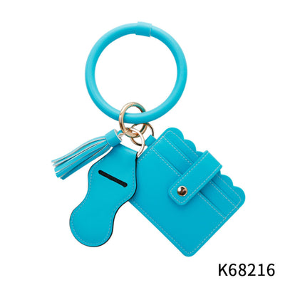 Bolsa de Cuero para Labial con Compartimentos - Organizador de Tarjetas y Llaves para Mujer - Image 14