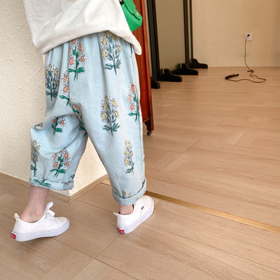 Pantalones Infantiles Estilo Floral con Diseño de Flores Rotas - Image 16