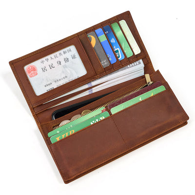 Billetera Vintage de Cuero Crazy Horse para Hombre - Image 11