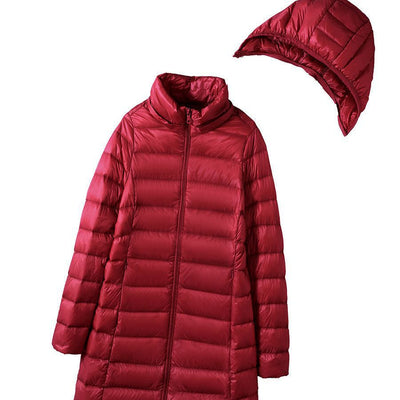 Chaqueta Acolchada Mujer Corta con Capucha Desmontable - Image 14