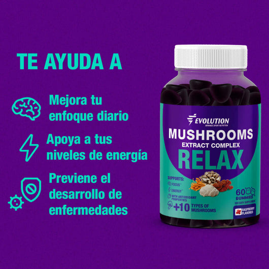 10-in-1 Mushroom Gummies: Extract Complex Relax