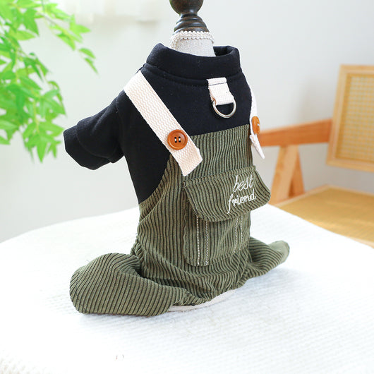 Abrigo de Pana para Perros y Gatos - Diseño Moderno Pet Ring - Image 8