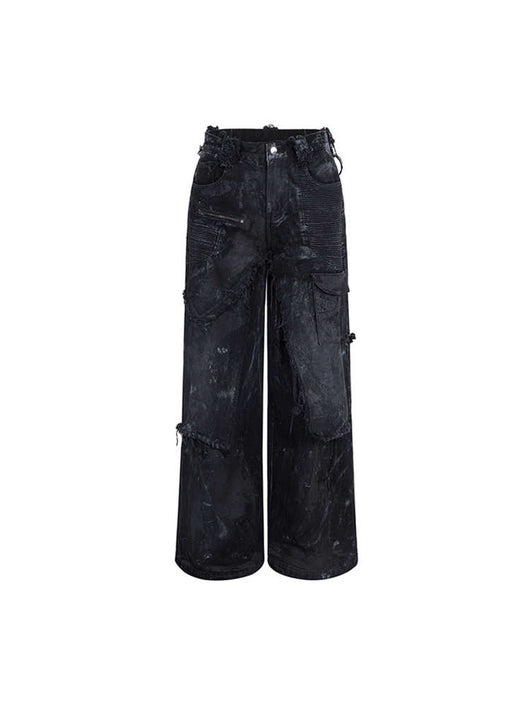 Pantalón Artesanal de Dos Piezas con Diseño Pintado a Mano - Image 3