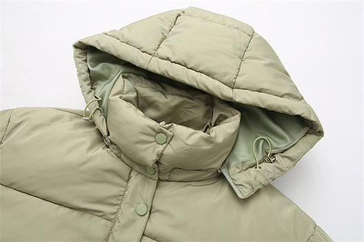 Chaqueta de Algodón Suelta Casual Color Puro - Image 10