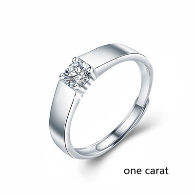 Anillo de Plata Esterlina para Hombre con Moissanita Blanca - Image 13