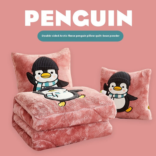Almohada Manta Térmica Reversible 3D Pingüino - Dos en Uno - Image 7