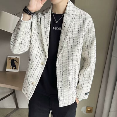 Blazer Cuadros Vanguardista para Hombre - Image 10