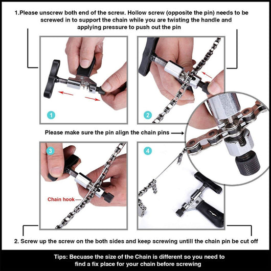 Extractor de Cadena de Bicicleta Portátil - Herramienta Profesional para Reparaciones - Image 11