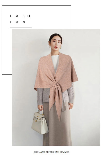 Pañoleta Triangular de Lana Pura para Otoño e Invierno - Image 53