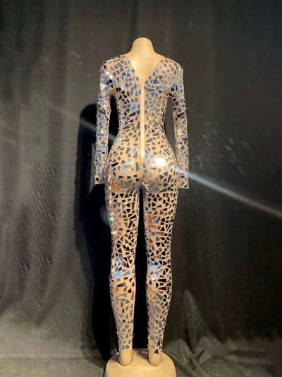 Traje de Lentejuelas Elástico para Mujer - Disfraz de Escenario - Image 3