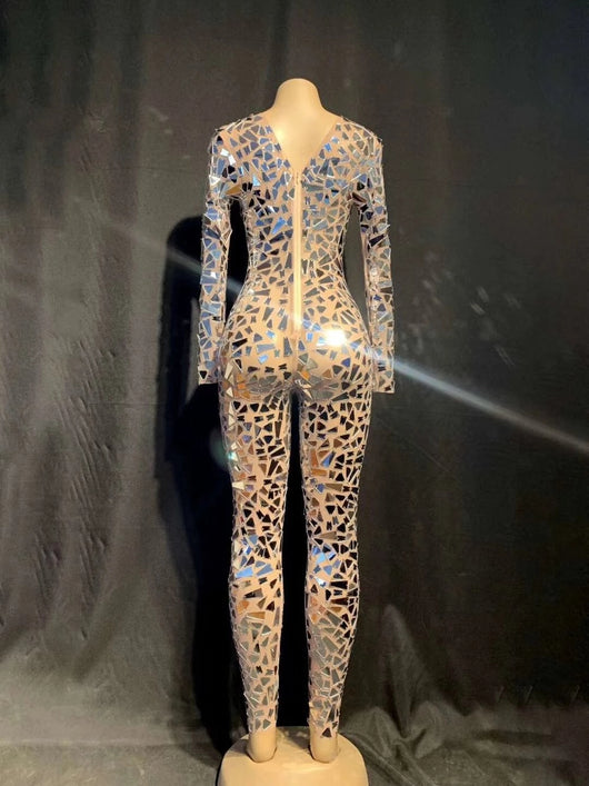 Traje de Lentejuelas Elástico para Mujer - Disfraz de Escenario - Image 3
