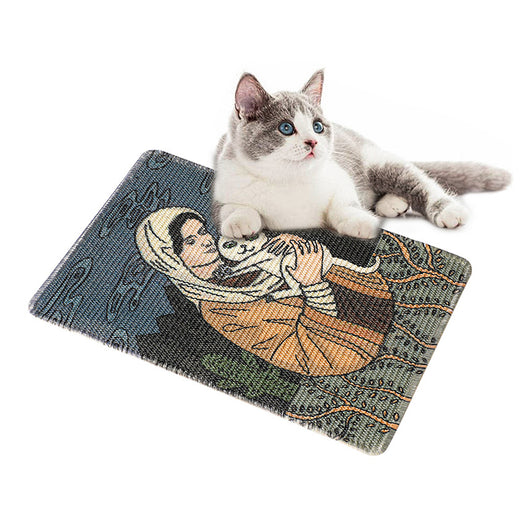 Rascador de Sisal para Gatos con Diseño Impreso - Sin Polvo - Image 2